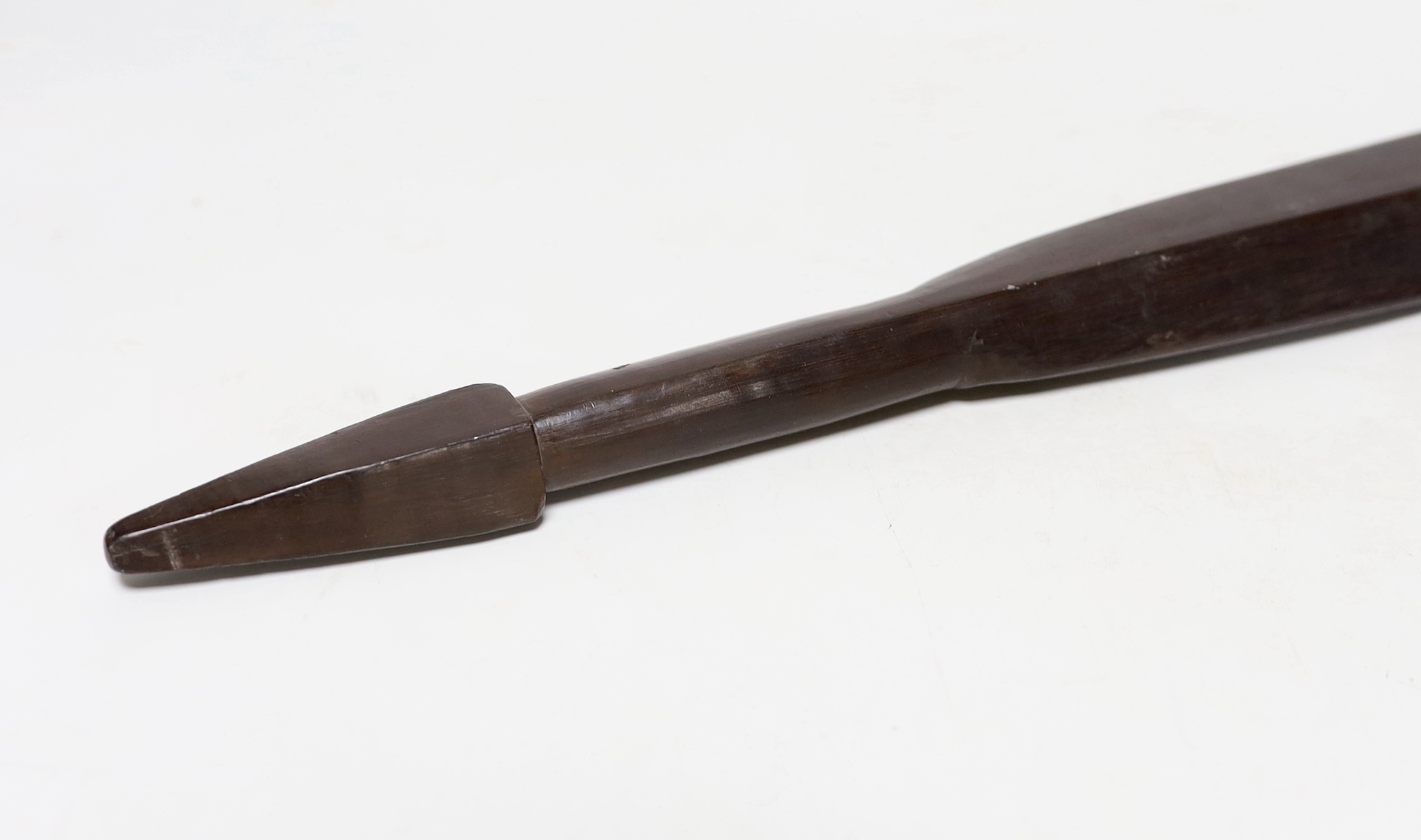 A Polynesian carved hardwood club or priest, 47.5cm